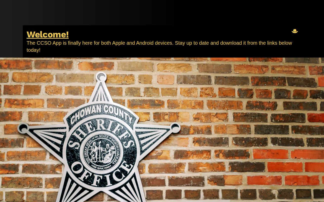 Chowan County Sheriff official website overview